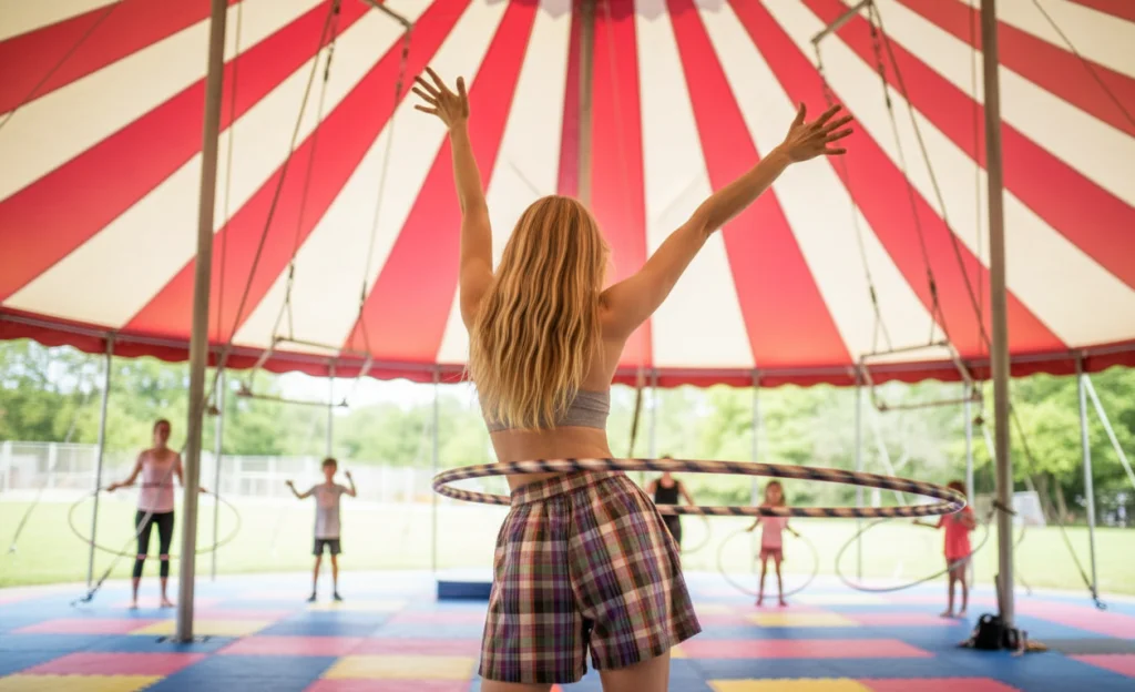 hula hooping capital circus